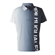 ウノ ピゥ ウノ ウグァーレ トレ（1PIU1UGUALE3）（メンズ）ゴルフウェア GRADATION 半袖ポロシャツ GRT084 BLK