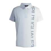 ウノ ピゥ ウノ ウグァーレ トレ（1PIU1UGUALE3）（メンズ）ゴルフウェア 日本製 GRADATION 半袖 ポロシャツ GRT084 WHT