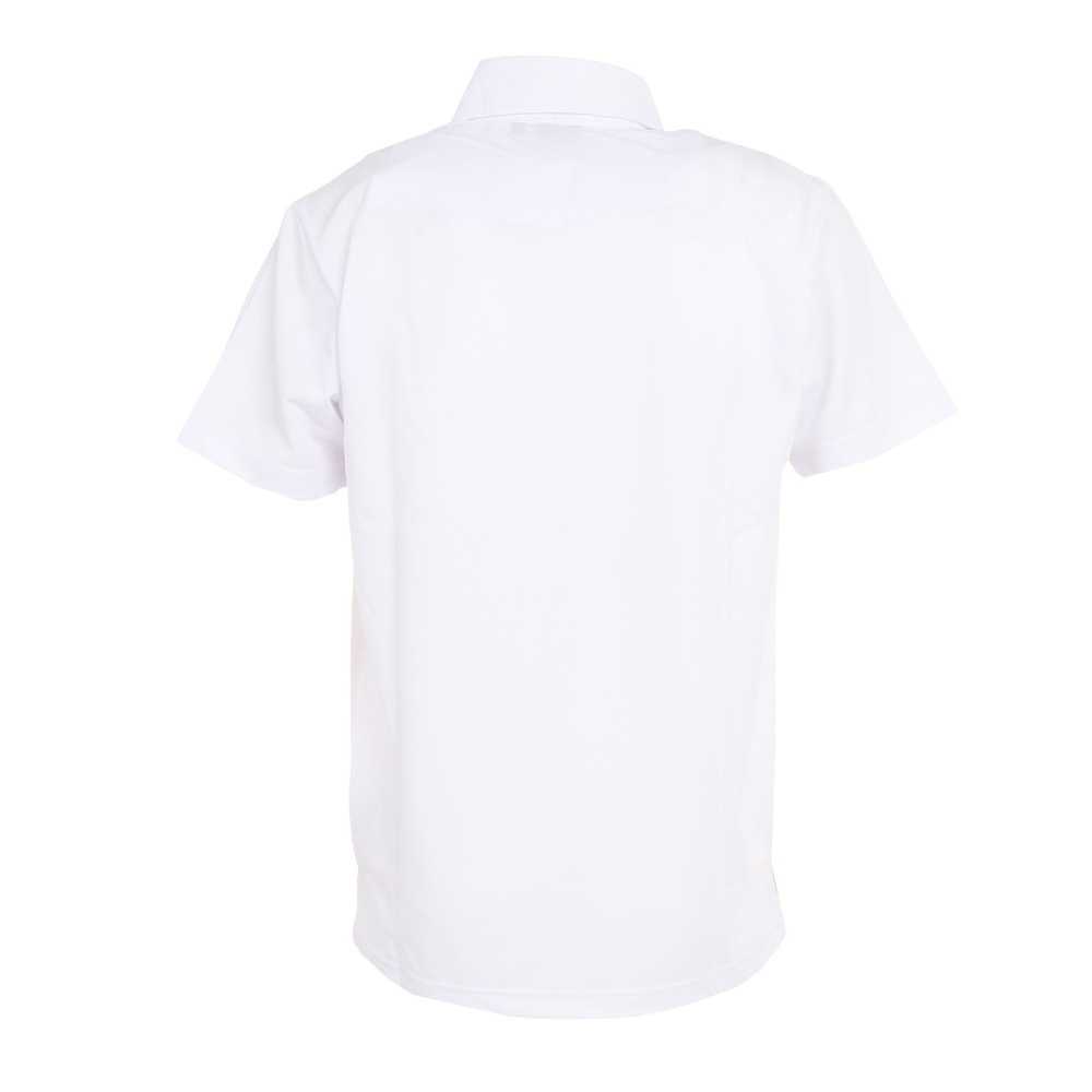 クランク（CLUNK）（メンズ）ゴルフウェア 吸水 速乾 フェイク前開き 半袖 ポロシャツ CL5MTG68 WHT