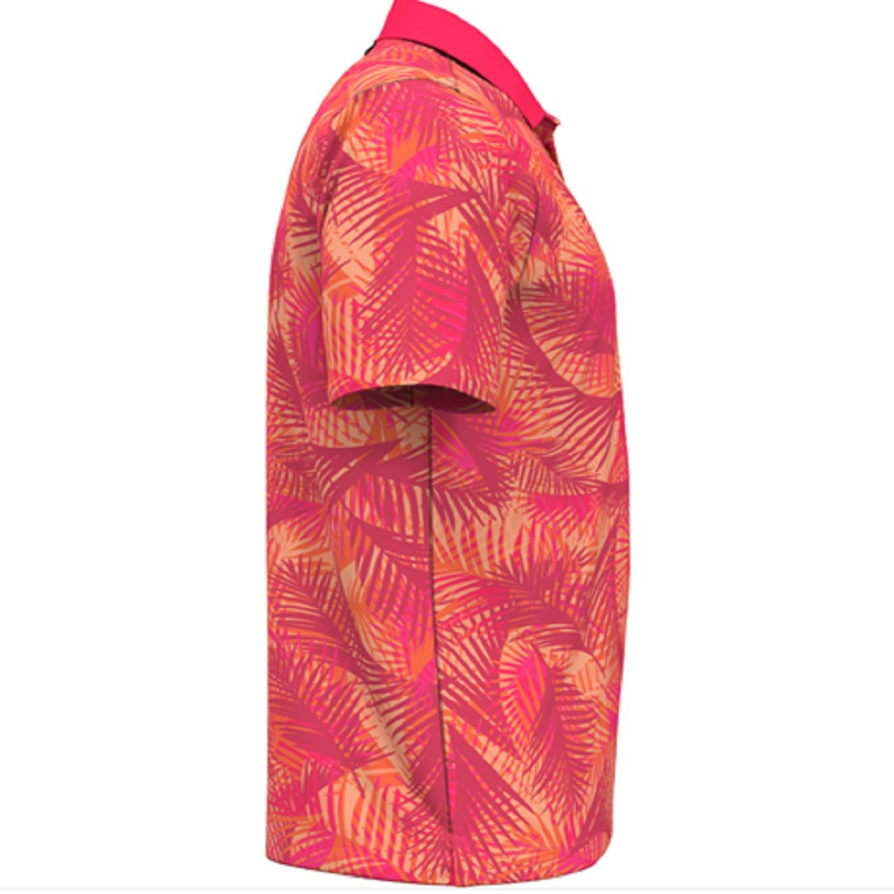 アンダーアーマー（UNDER ARMOUR）（メンズ）ゴルフウェア 冷感 吸汗 速乾 アイソチル 半袖ポロシャツ グラフィックパーム 1377367 683