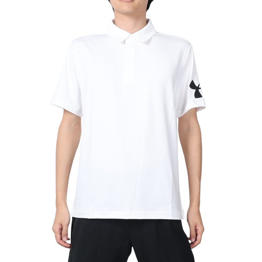 アンダーアーマー（UNDER ARMOUR）（メンズ）ゴルフウェア 半袖 ストレッチ 吸汗 速乾 抗菌 防臭 プレーオフ ポロ3.0 1378619 100