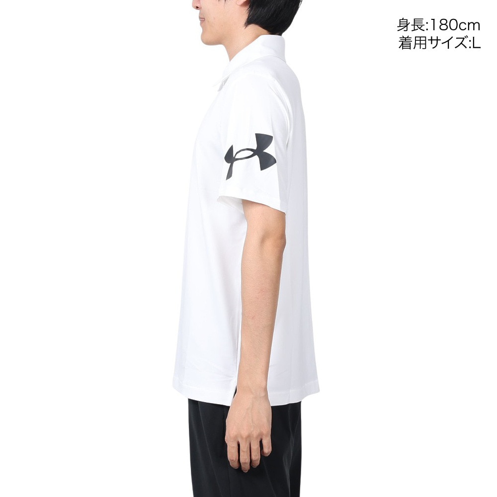アンダーアーマー（UNDER ARMOUR）（メンズ）ゴルフウェア 半袖 ストレッチ 吸汗 速乾 抗菌 防臭 プレーオフ ポロ3.0 1378619 100