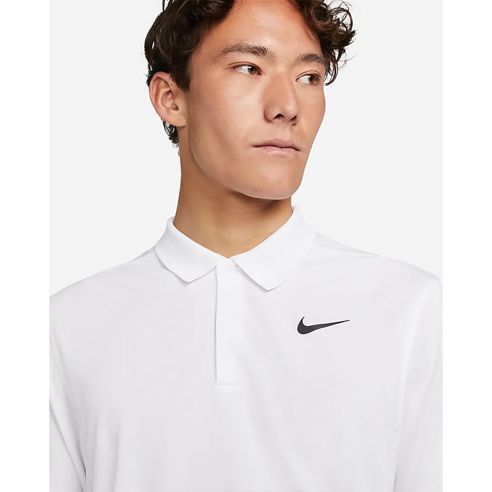 ナイキ（NIKE）（メンズ）ゴルフウェア 速乾 ドライフィット ビクトリー ソリッド 長袖ポロシャツ DN2345-100