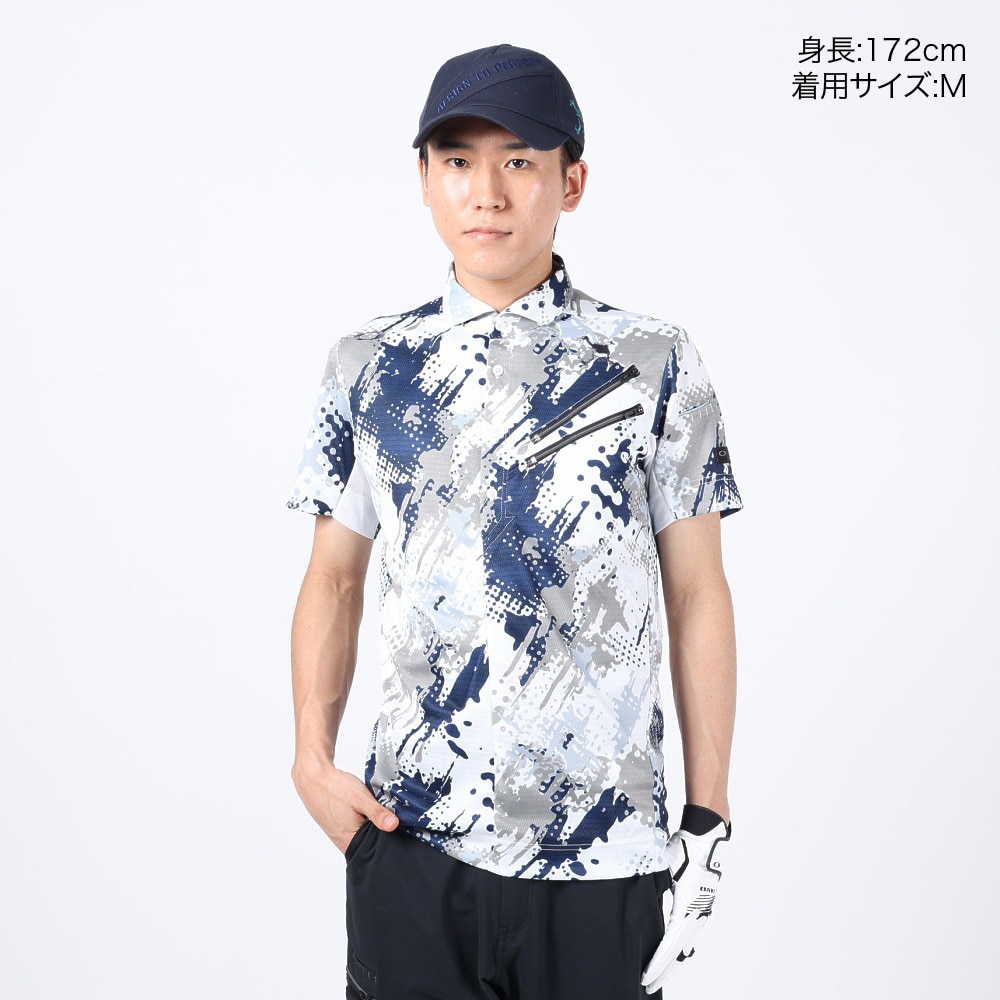 オークリー（OAKLEY）（メンズ）ゴルフウェア 吸汗 速乾 NOISY TONE 半袖シャツ FOA405133-01F