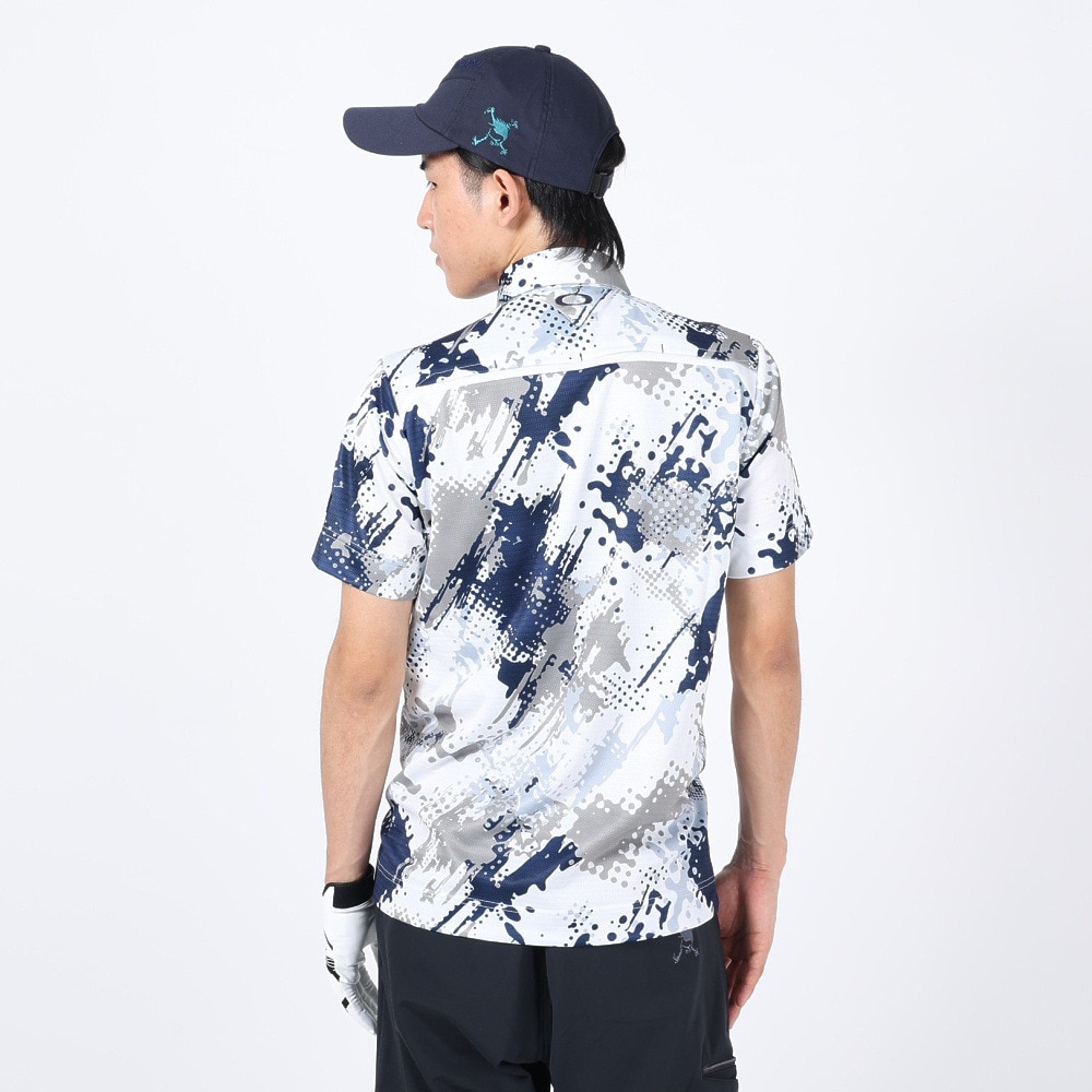 オークリー（OAKLEY）（メンズ）ゴルフウェア 吸汗 速乾 NOISY TONE 半袖シャツ FOA405133-01F