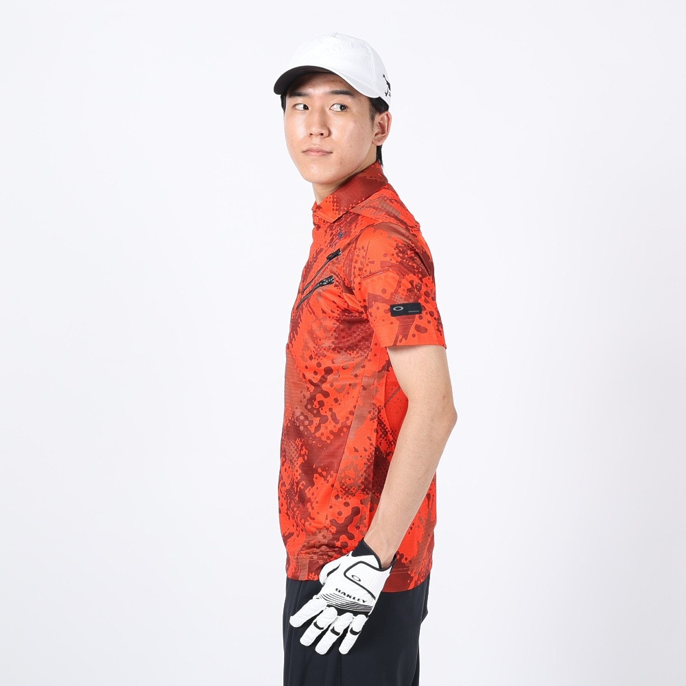 オークリー（OAKLEY）（メンズ）ゴルフウェア 吸汗 速乾 NOISY TONE 半袖シャツ FOA405133-40T