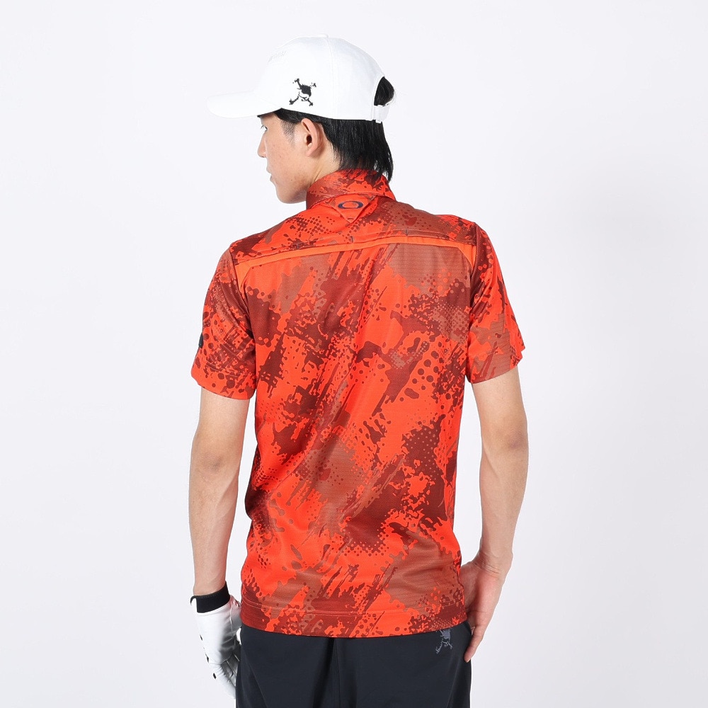 オークリー（OAKLEY）（メンズ）ゴルフウェア 吸汗 速乾 NOISY TONE 半袖シャツ FOA405133-40T