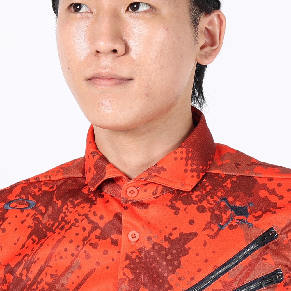 オークリー（OAKLEY）（メンズ）ゴルフウェア 吸汗 速乾 NOISY TONE 半袖シャツ FOA405133-40T