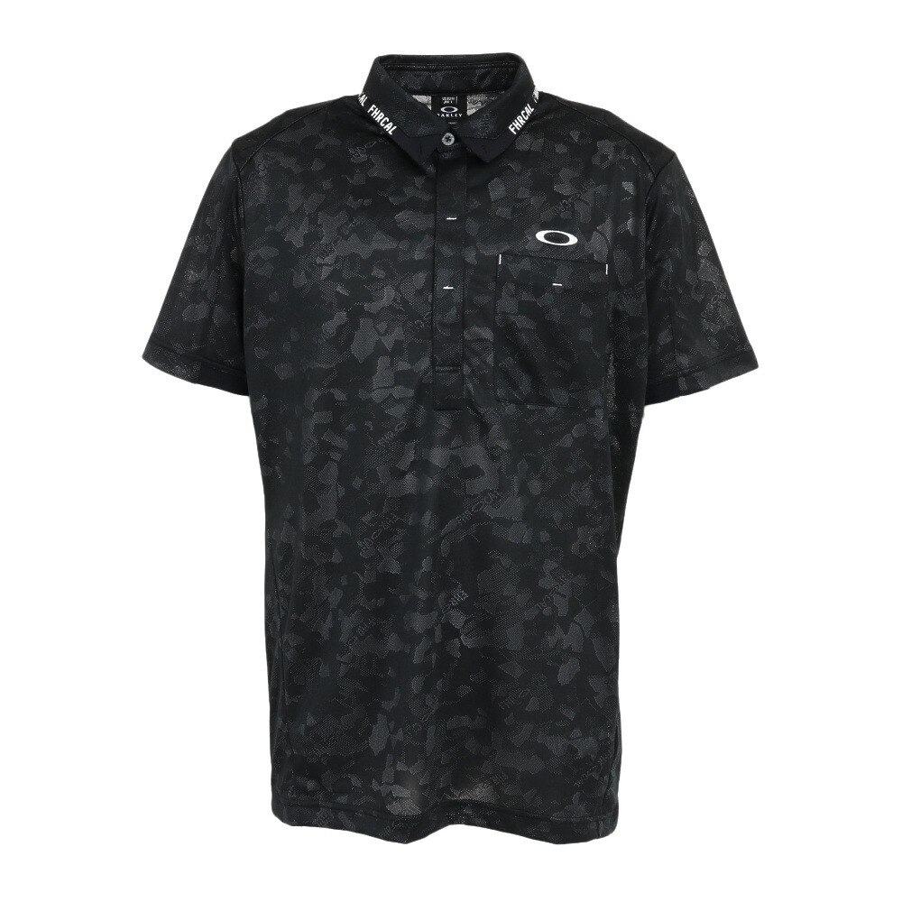 オークリー（OAKLEY）（メンズ）ゴルフウェア 吸汗 速乾 デジ モザイク JQ 半袖ポロシャツ FOA405152-02E