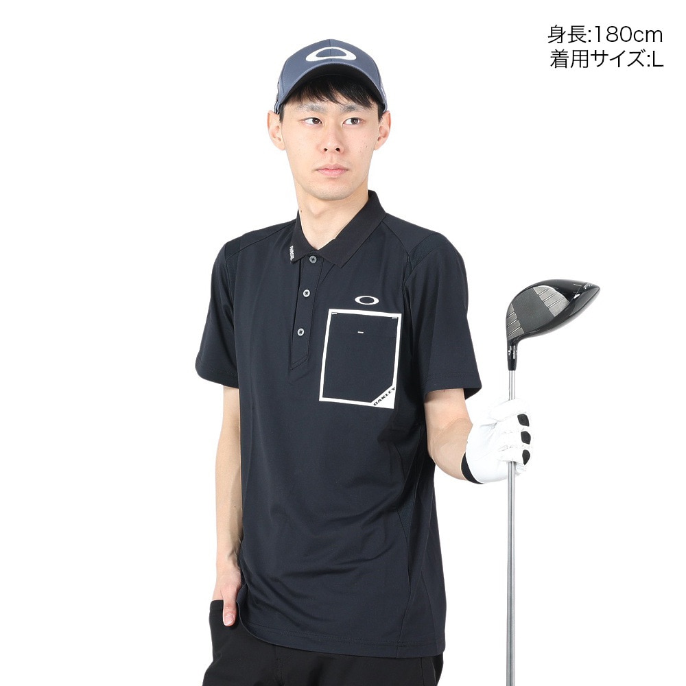 オークリー（OAKLEY）（メンズ）ゴルフウェア 吸汗 速乾 接触冷感 Tech Cold 半袖 ポロシャツ FOA405167-02E