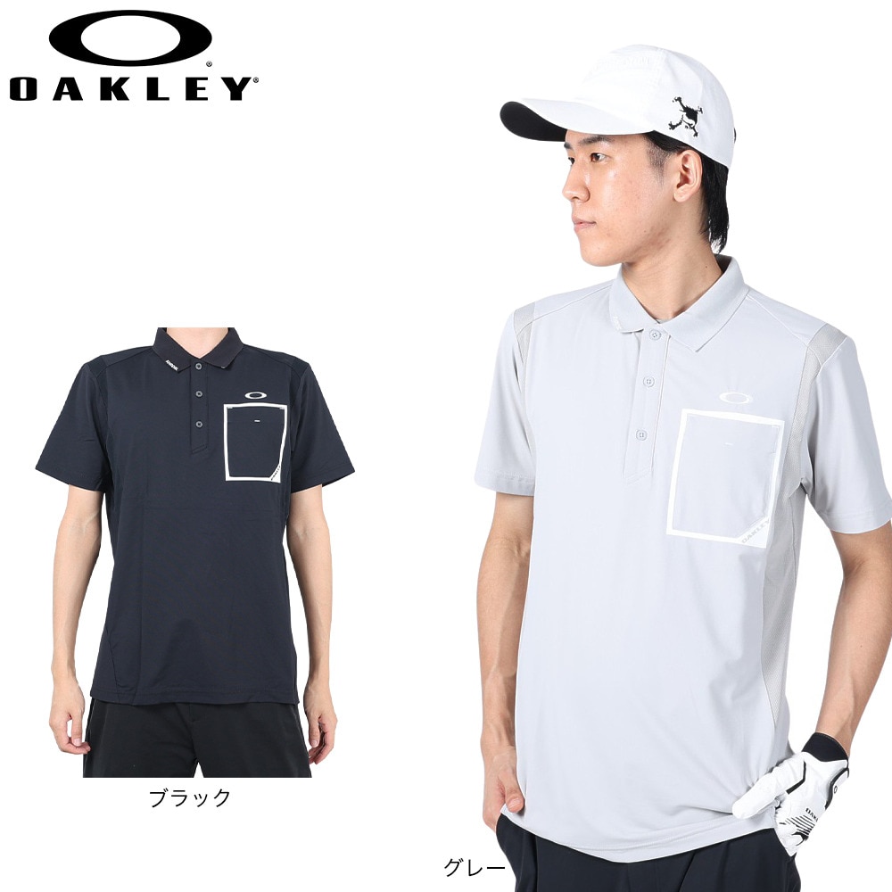オークリー（OAKLEY）（メンズ）ゴルフウェア 吸汗 速乾 接触冷感 Tech Cold 半袖 ポロシャツ FOA405167-02E