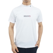 アドミラル ゴルフ（Admiral GOLF）（メンズ）ゴルフウェア フロントロゴ 半袖モックネックシャツ ADMA313-WHT