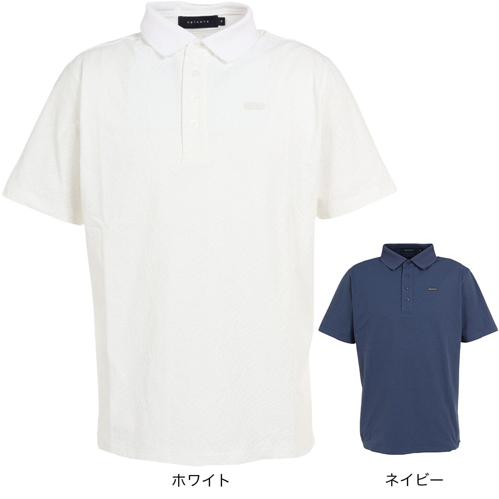 エピキュール（epicure）（メンズ）ゴルフウェア パイルジャガード 半袖ポロシャツ 151-28340-004