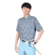 エピキュール（epicure）（メンズ）ゴルフウェア 吸汗 速乾 クール TECK ホリゾンタル 半袖ポロシャツ 151-28543-098