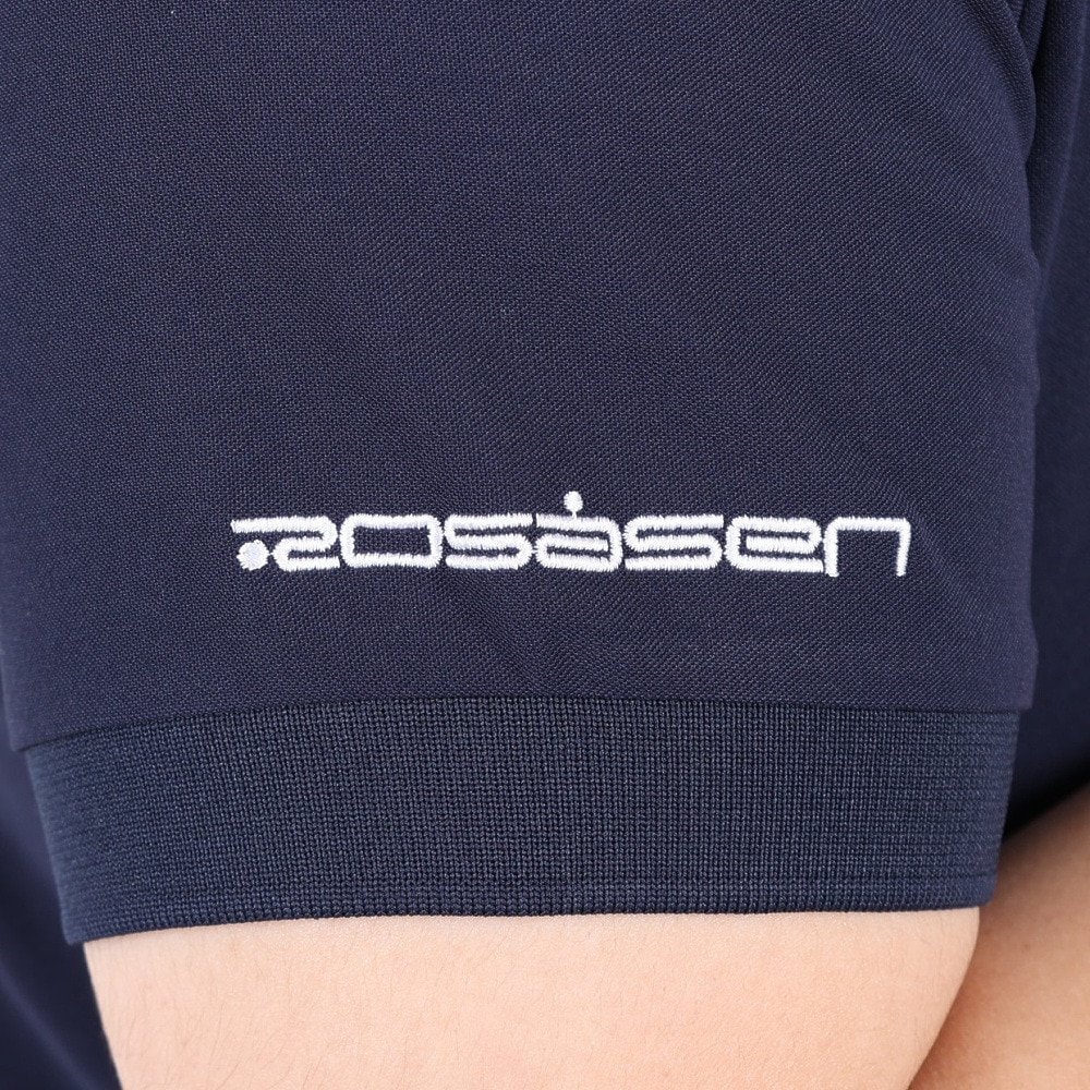 ROSASEN（メンズ）ゴルフウェア 吸水 速乾 エコハイゲージ裏カノコ 半袖ポロシャツ 044-28241-098