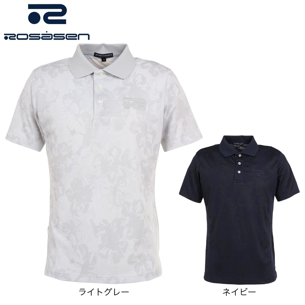 ROSASEN(メンズ)ゴルフウェア 吸汗 速乾 ハイビスカス JQ 半袖 ROSASEN(メンズ)ゴルフウェア 吸汗 速乾 ハイビスカス JQ 半袖