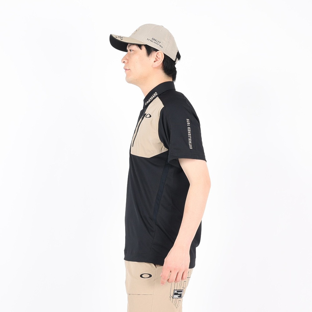 オークリー（OAKLEY）（メンズ）ゴルフウェア 吸汗 速乾 接触冷感 STALWART HYB 半袖ポロシャツ FOA405350-02E