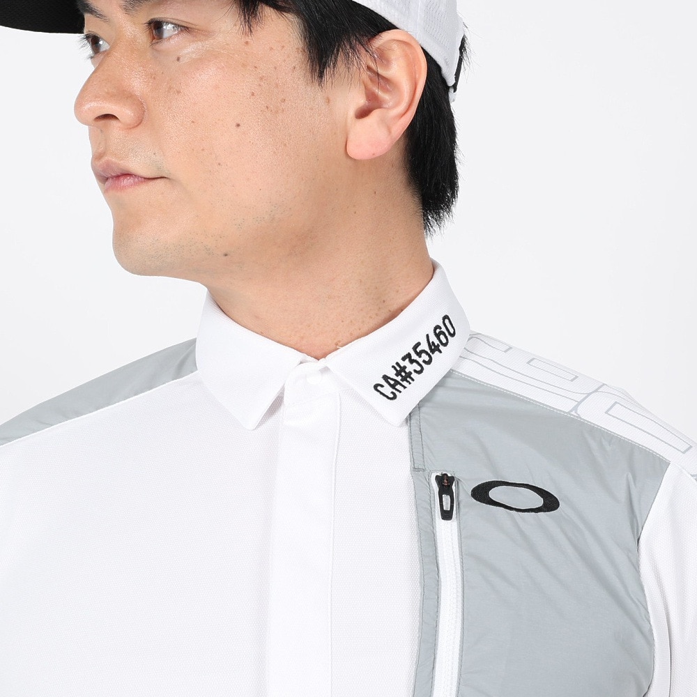 オークリー（OAKLEY）（メンズ）ゴルフウェア 吸汗速乾 接触冷感 STALWART HYB 半袖ポロシャツ FOA405350-100