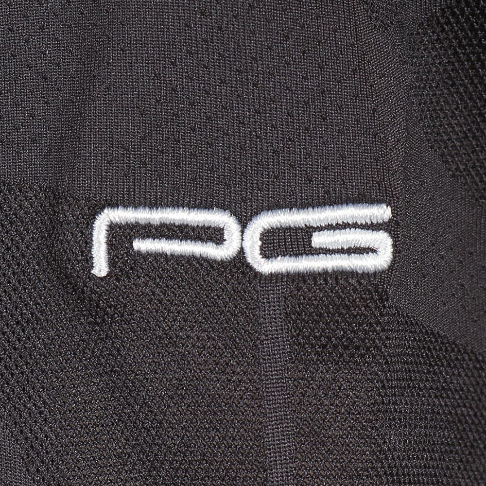 パフォーマンスギア（PG）（メンズ）ゴルフウェア 吸汗 速乾 接触冷感 半袖 ジャガードポロシャツ 403PG3SEG0002 BLK