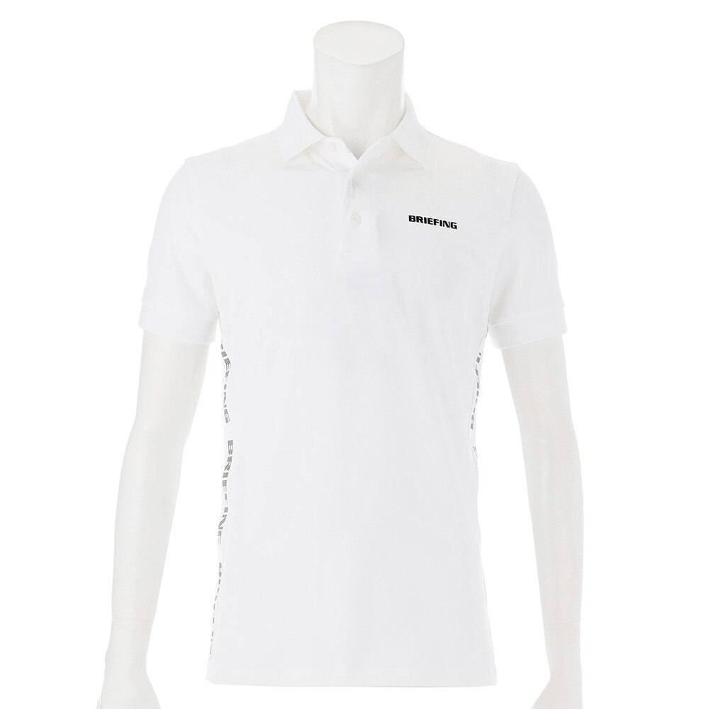 ブリーフィング（BRIEFING）（メンズ）ゴルフウェア 吸汗 速乾 接触冷感 サイドロゴライン半袖ポロシャツ BRG231M05-000
