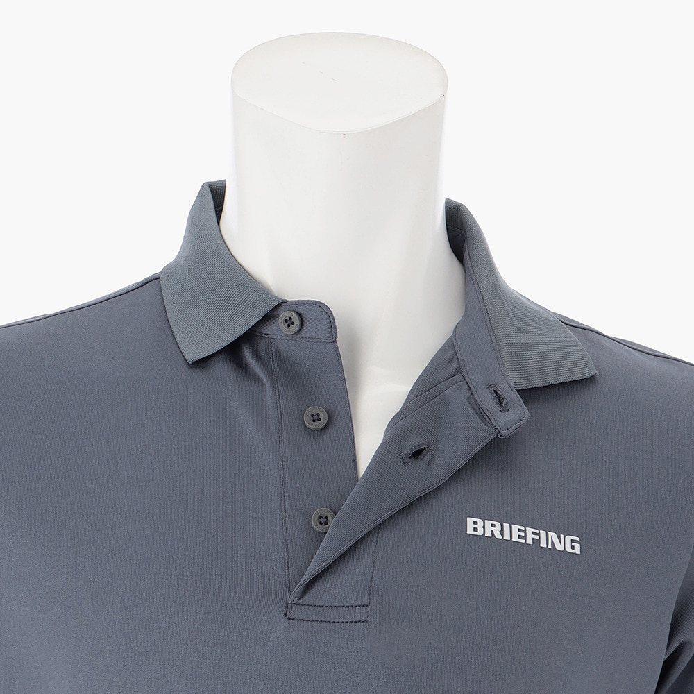 ブリーフィング（BRIEFING）（メンズ）ゴルフウェア 吸汗 速乾 接触冷感 サイドロゴライン半袖ポロシャツ BRG231M05-014