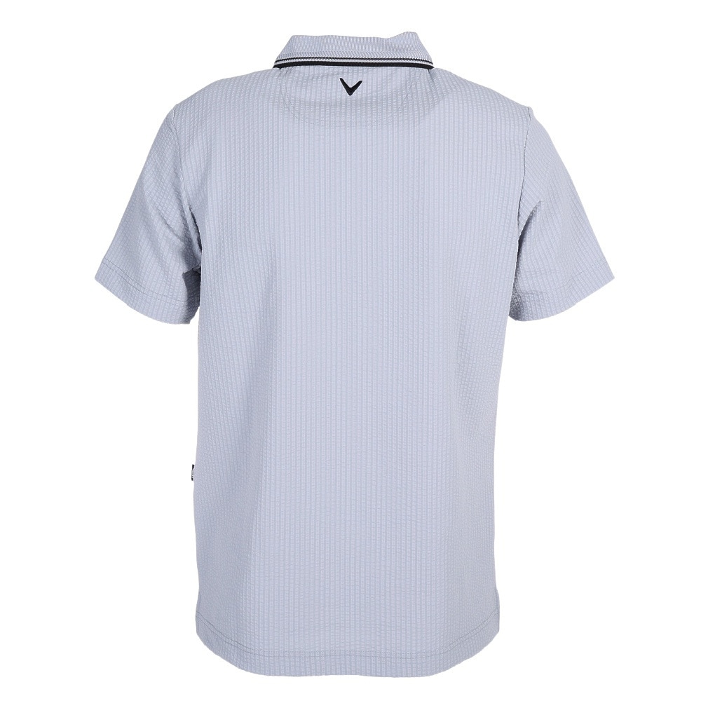 キャロウェイ（CALLAWAY）（メンズ）ゴルフウェア 吸汗 速乾 ニットサッカー半袖ポロシャツ C23134101-1020