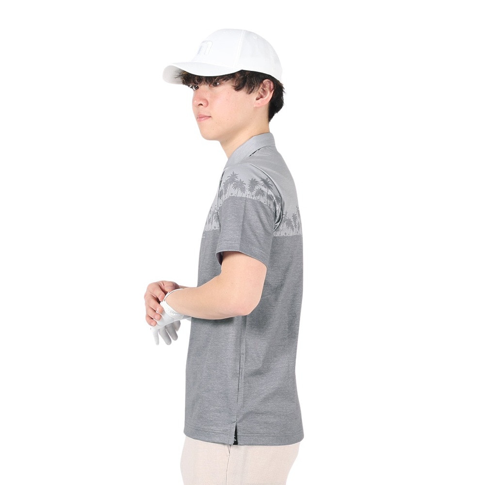 トラヴィスマシュー（Travis Mathew）（メンズ）ゴルフウェア パターニング 半袖ポロシャツ 23SS AP TM ST 7AH010 M 0GPN 23SS B