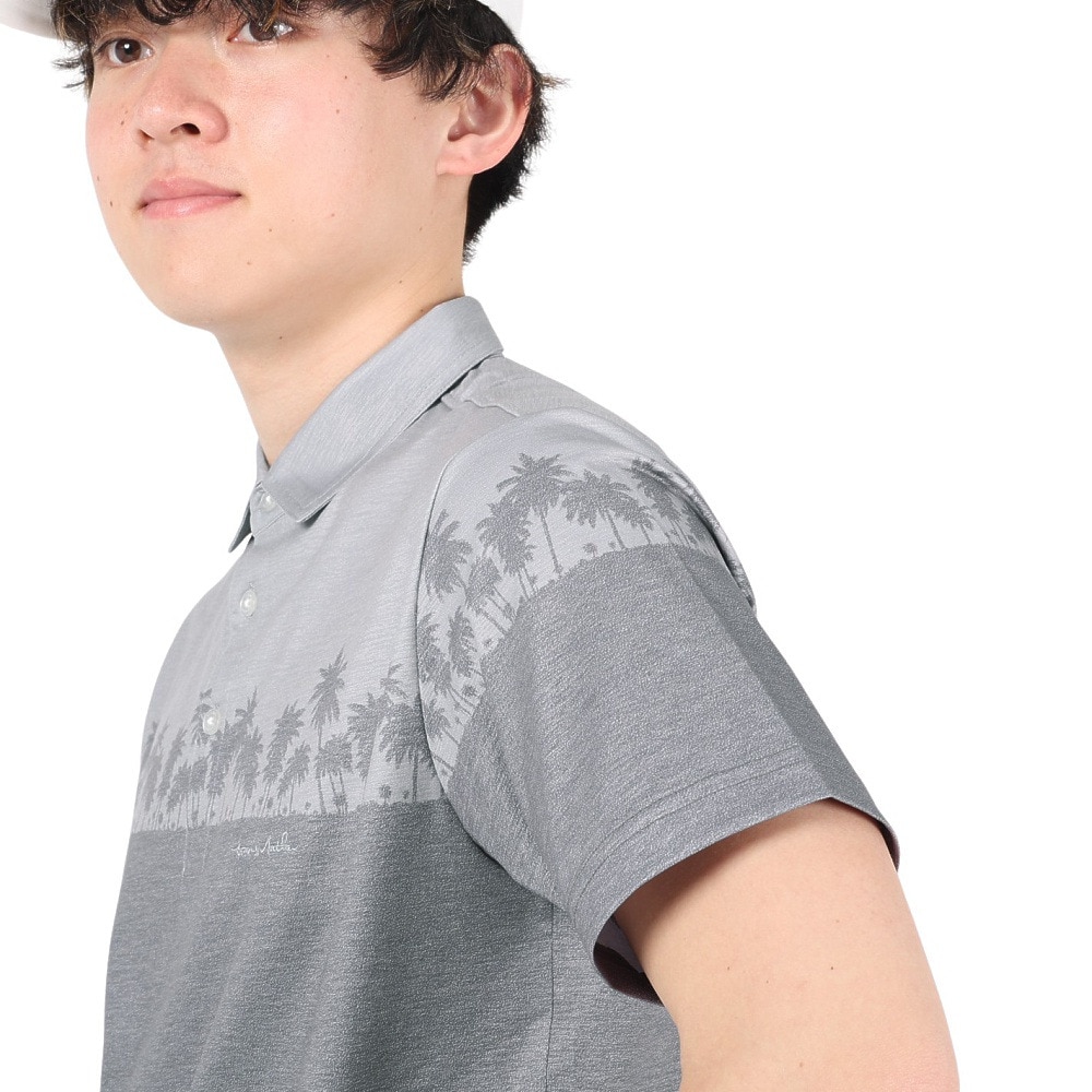 トラヴィスマシュー（Travis Mathew）（メンズ）ゴルフウェア パターニング 半袖ポロシャツ 23SS AP TM ST 7AH010 M 0GPN 23SS B