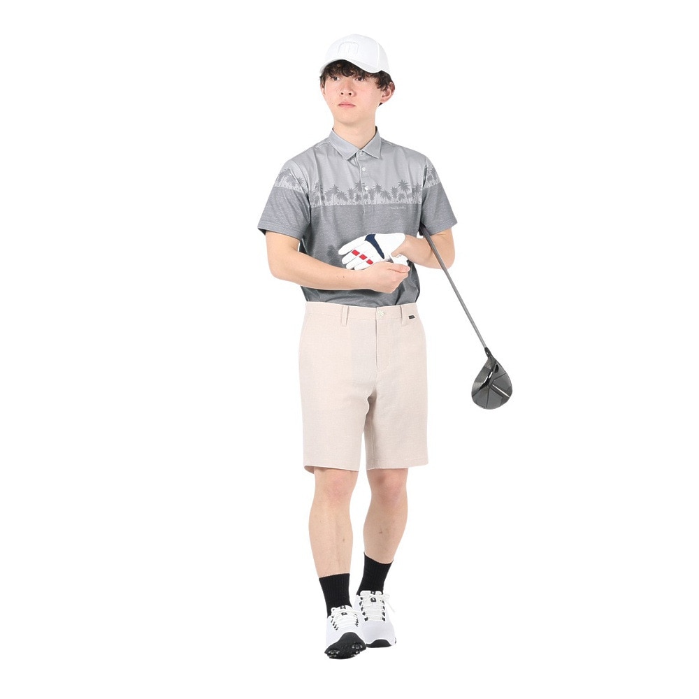 トラヴィスマシュー（Travis Mathew）（メンズ）ゴルフウェア  パターニング 半袖ポロシャツ 23SS AP TM ST 7AH010 M 0GPN 23SS B