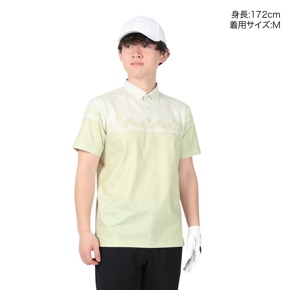 トラヴィスマシュー（Travis Mathew）（メンズ）ゴルフウェア パターニング 半袖ポロシャツ 23SS AP TM ST 7AH010 M 2LKH 23SS B