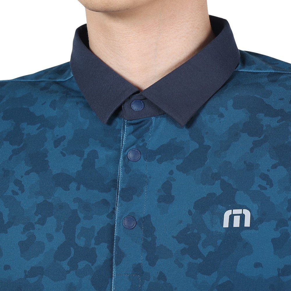トラヴィスマシュー（Travis Mathew）（メンズ）ゴルフウェア HYBRID 半袖ポロシャツ 吸汗速乾 ストレッチ AP TM ST 7AH026 M 4NAV 23SS B