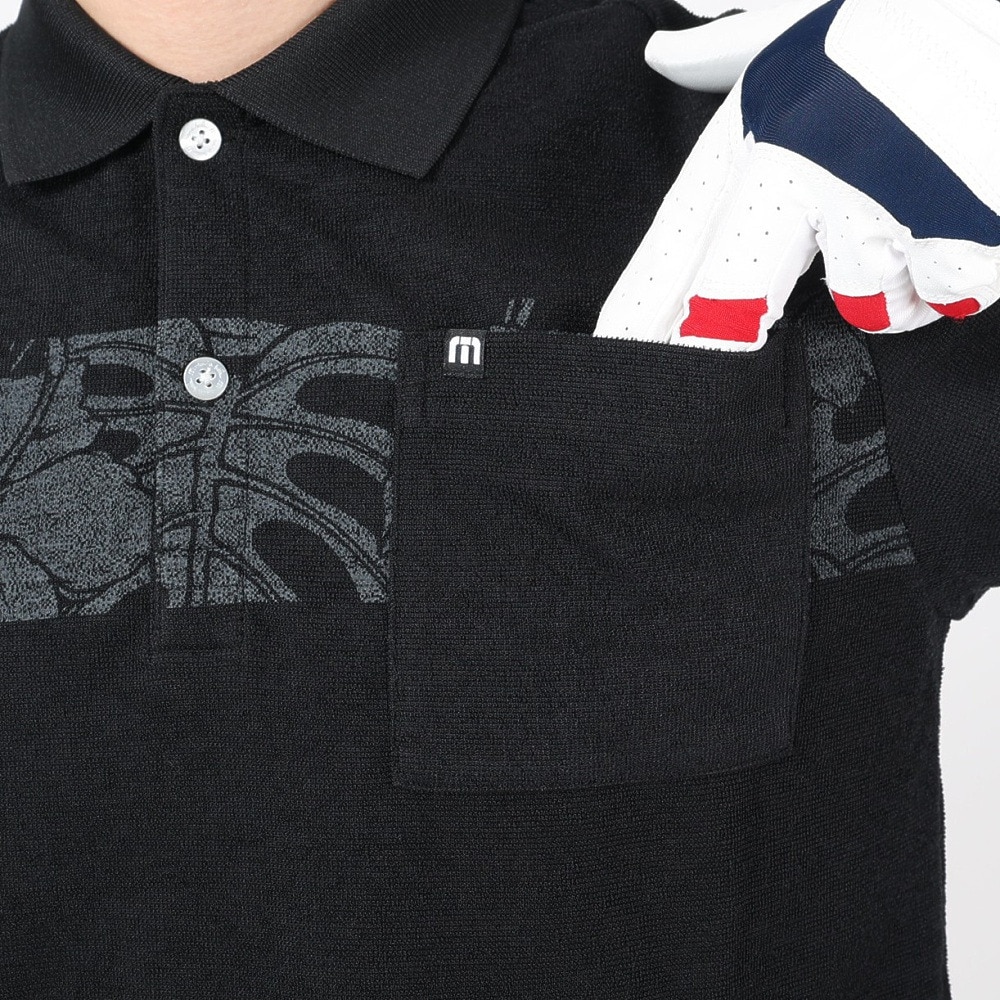 トラヴィスマシュー（Travis Mathew）（メンズ）ゴルフウェア CHEST PRINT ポロ AP TM ST 7AH030 M 0BLK 23SS B