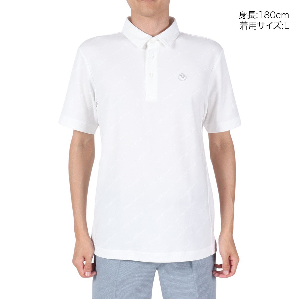 トミーアーマー（Tommy Armour）（メンズ）ゴルフウェア 吸汗 速乾 半袖ポロシャツ TANB23S030005 WHT