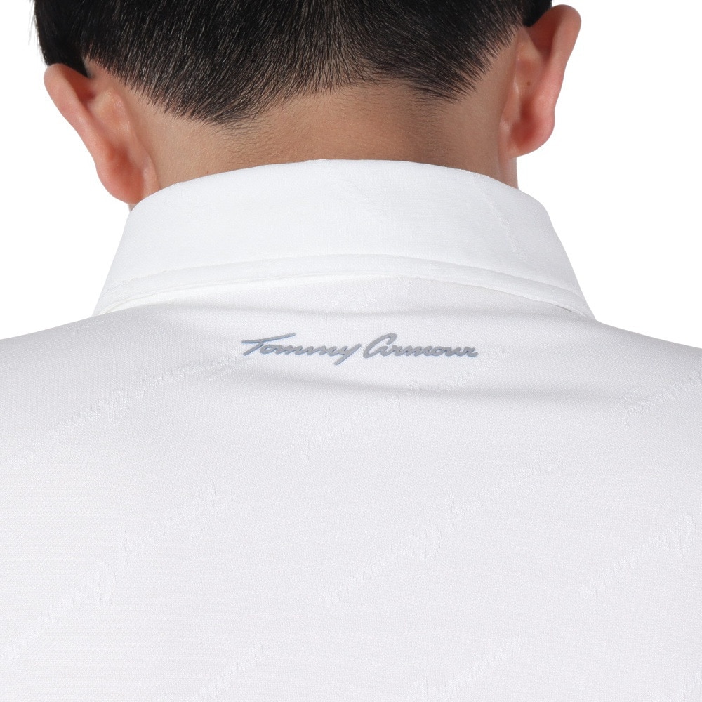 トミーアーマー（Tommy Armour）（メンズ）ゴルフウェア 吸汗 速乾 半袖ポロシャツ TANB23S030005 WHT