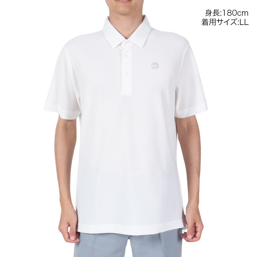 トミーアーマー（Tommy Armour）（メンズ）ゴルフウェア 吸水 速乾 半袖ポロシャツ TANKH23S030018 WHT