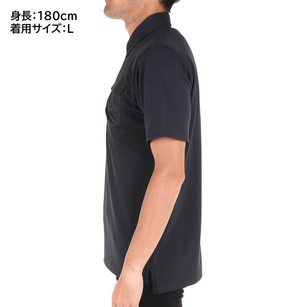 トミーアーマー（Tommy Armour）（メンズ）ゴルフウェア 半袖ポケット付きポロシャツ TANKH23S030019 BLK