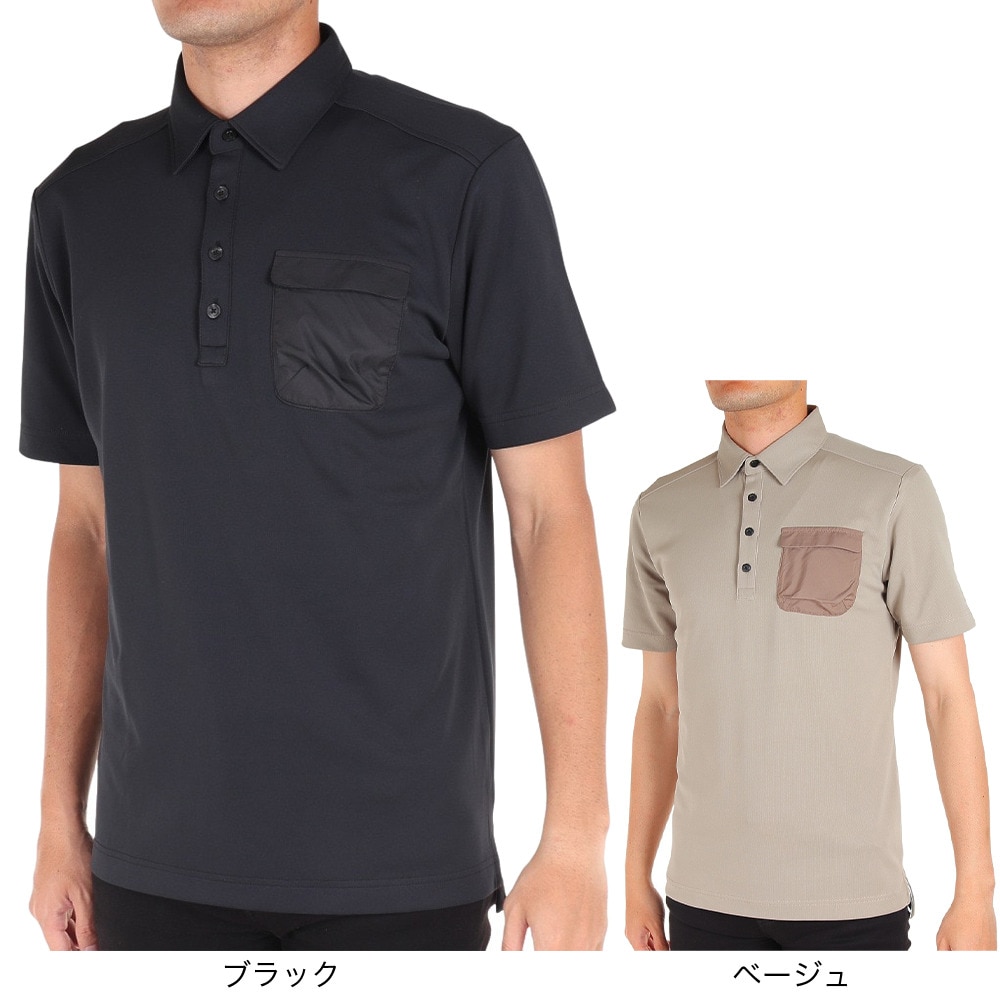 トミーアーマー（Tommy Armour）（メンズ）ゴルフウェア 半袖ポケット付きポロシャツ TANKH23S030019 BLK