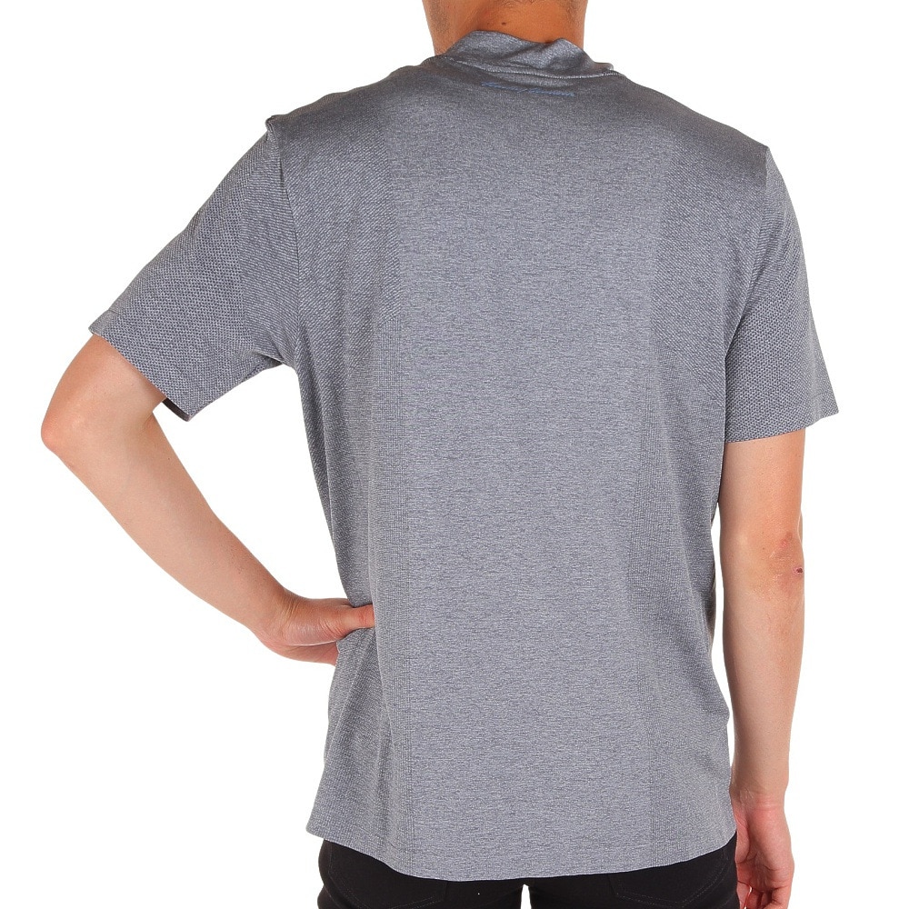 トミーアーマー（Tommy Armour）（メンズ）ゴルフウェア 吸水 速乾 接触冷感 半袖モックネックシャツ TATJ23S030003 GRY