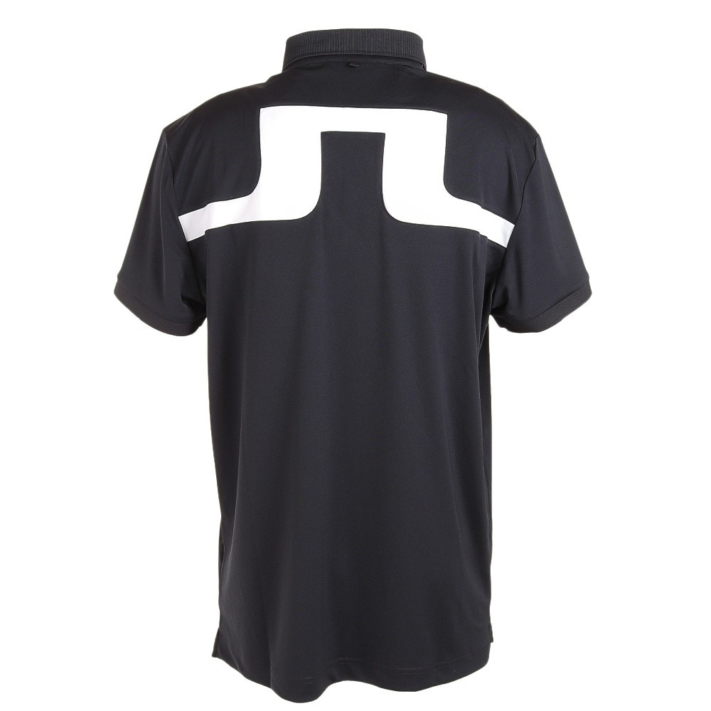 J.LINDEBERG（メンズ）ゴルフウェア 吸水 速乾 Jeff Reg Fit バックブリッジカラーブロック半袖シャツ 071-28442-019