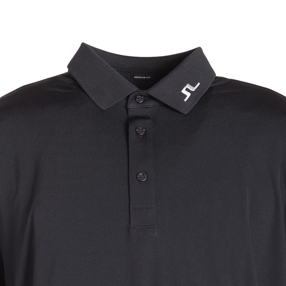 J.LINDEBERG（メンズ）ゴルフウェア 吸水 速乾 Jeff Reg Fit バックブリッジカラーブロック半袖シャツ 071-28442-019