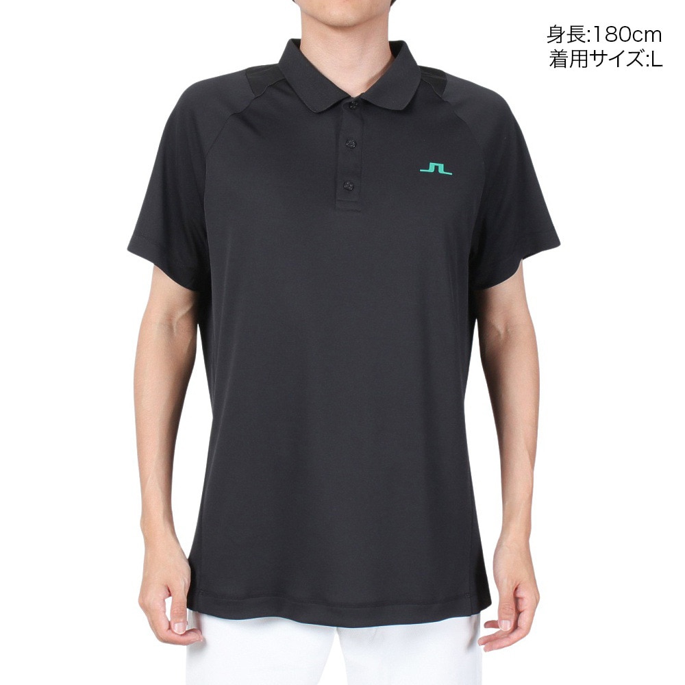 J.LINDEBERG（メンズ）ゴルフウェア カラーブロック半袖シャツ 071-28459-019