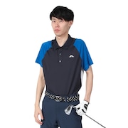 (メンズ)ゴルフウェア カラーブロック半袖シャツ 071-28459