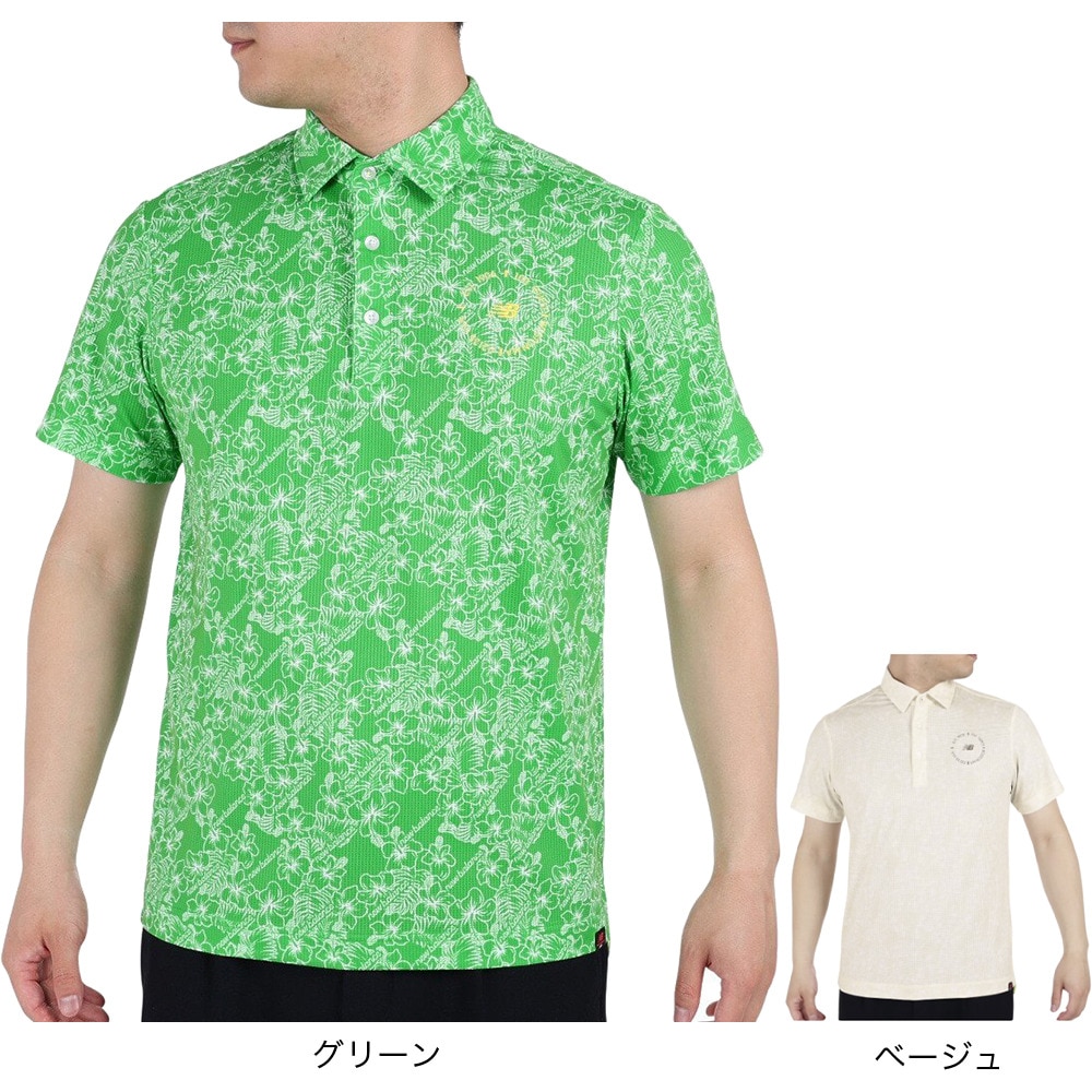ニューバランス（new balance）（メンズ）ゴルフウェア 吸水 速乾 半袖 カラーシャツ 012-3168011-040