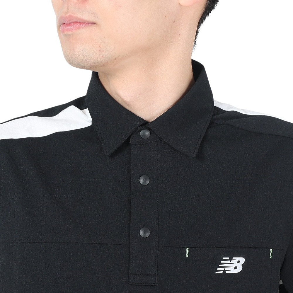 ニューバランス（new balance）（メンズ）ゴルフウェア ストレッチ 半袖ポロシャツ 012-3168012-010  ゴルフ用品はヴィクトリアゴルフ