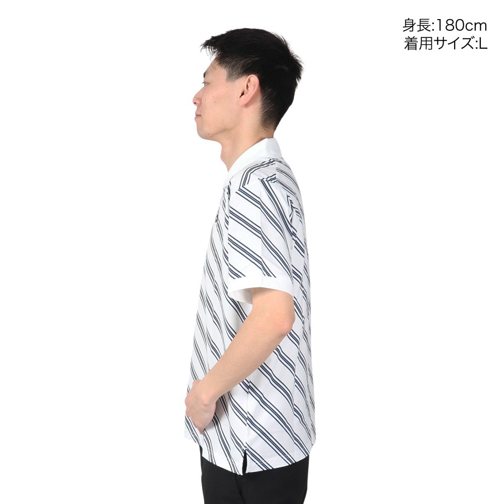 フィドラ（FIDRA）（メンズ）ゴルフウェア レジメンタル半袖ポロシャツ FD5PTG09 WHT