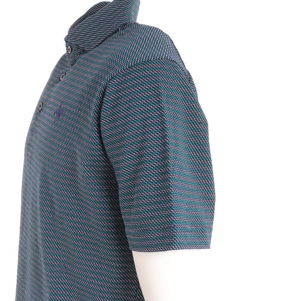 クランク（CLUNK）（メンズ）ゴルフウェア 吸汗 速乾 消臭 半袖 ポロシャツ CL5PTG11 NVY