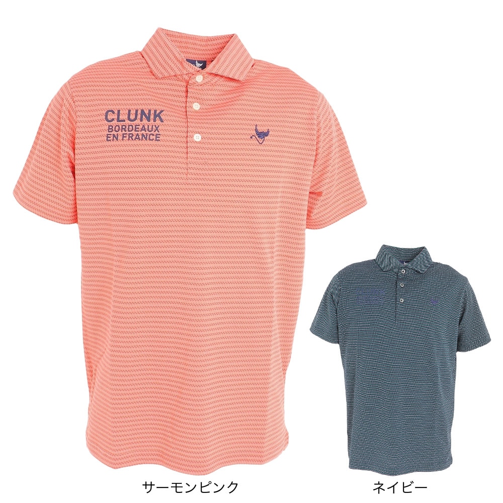 クランク（CLUNK）（メンズ）ゴルフウェア 吸汗 速乾 消臭 半袖 ポロシャツ CL5PTG11 SMP