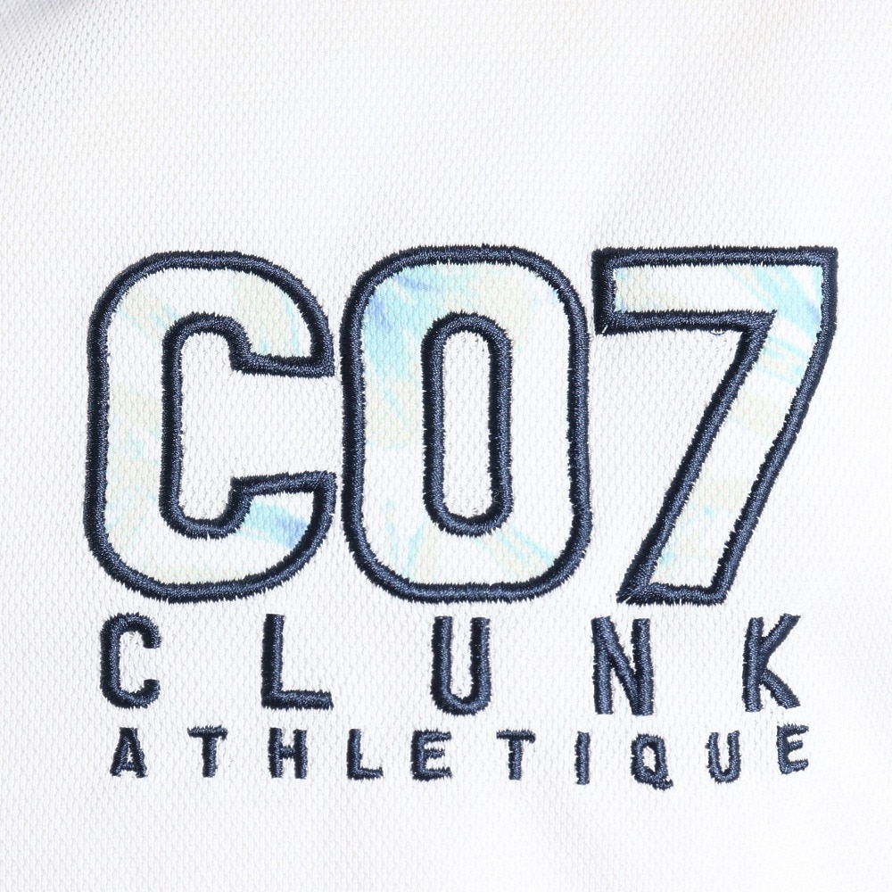 クランク（CLUNK）（メンズ）ゴルフウェア 接触冷感 吸汗 速乾 半袖ポロシャツ CL5PTG17 WHT