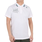 ルコックスポルティフ（lecoqsportif）（メンズ）ゴルフウェア 吸汗 速乾 EXcDRY半袖ポロシャツ QGMVJA11 WH00