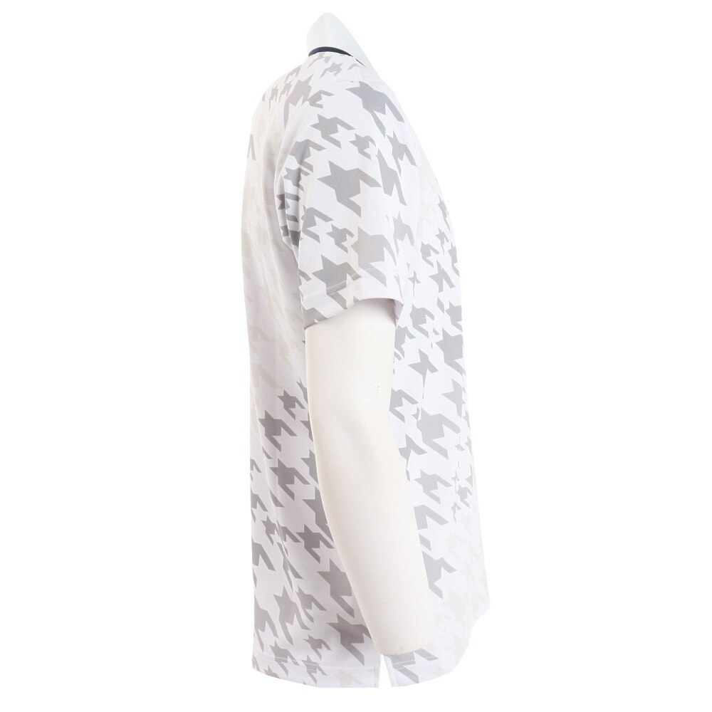 マンシングウエア（MUNSING WEAR）（メンズ）ゴルフウェア グラデーション総柄 半袖ポロシャツ MGMVJA01CH WH00